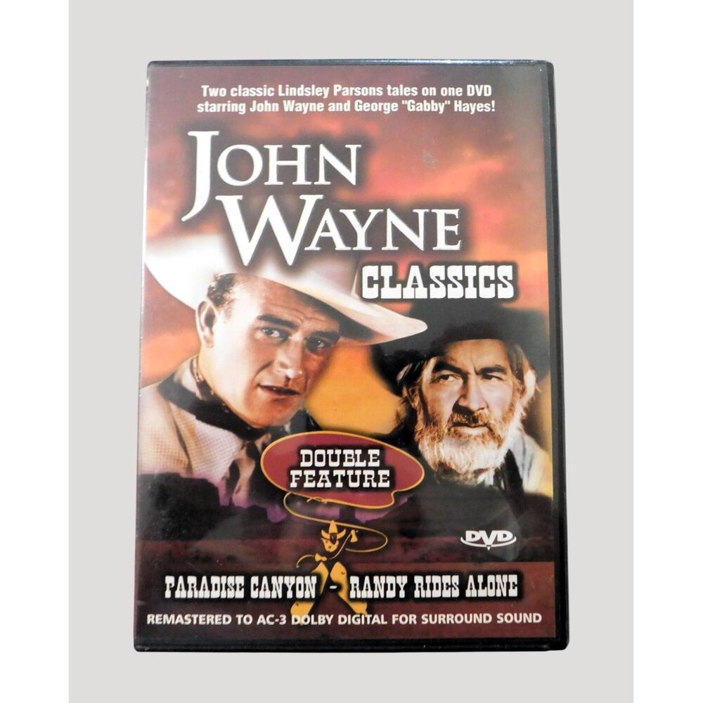 John Wayne Classics Double Feature DVD Paradise Canyon Randy Rides Alone